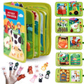 BIGODY Montessori Busy Book & Busy Board Sensory Educational Toy for 1 Year Old Toddlers, Learning Activity Toys for Boys Girls 1-3 Years Old